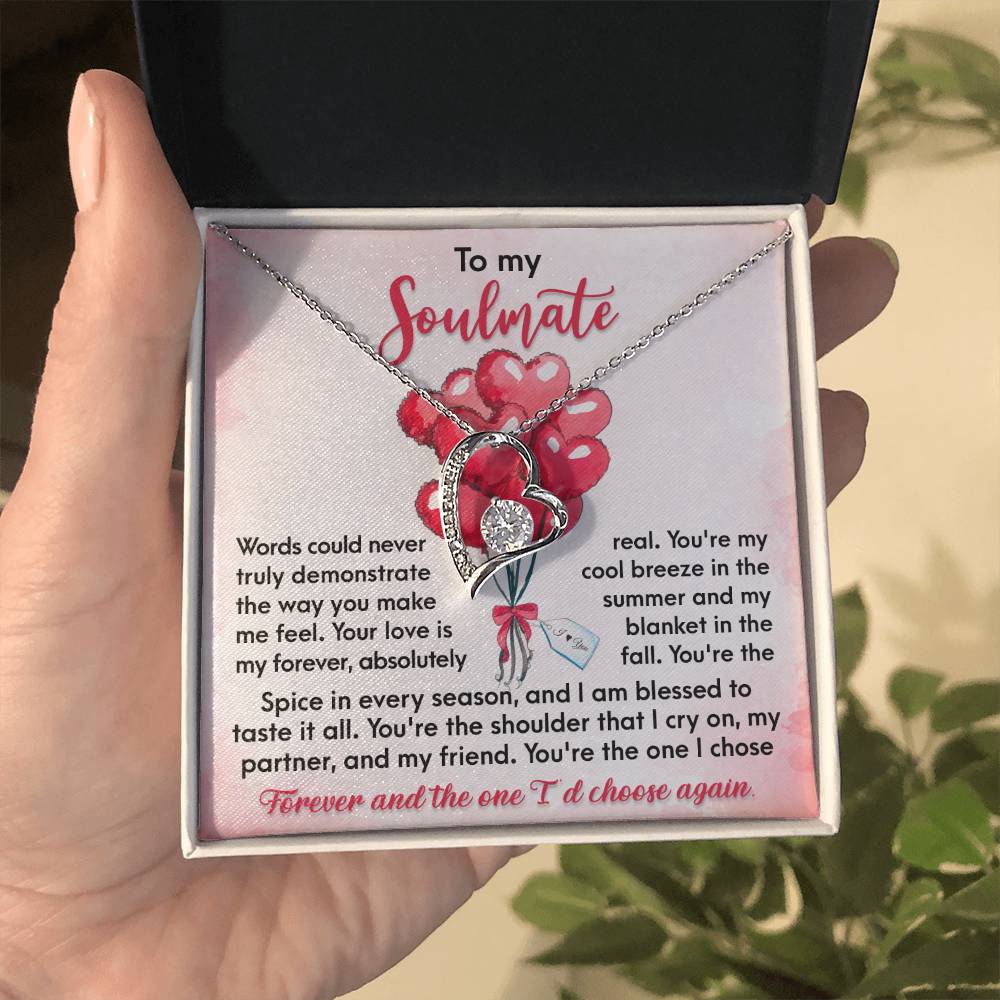 To My Soulmate The One I Chose Forever | Forever Love Necklace - keepsaken