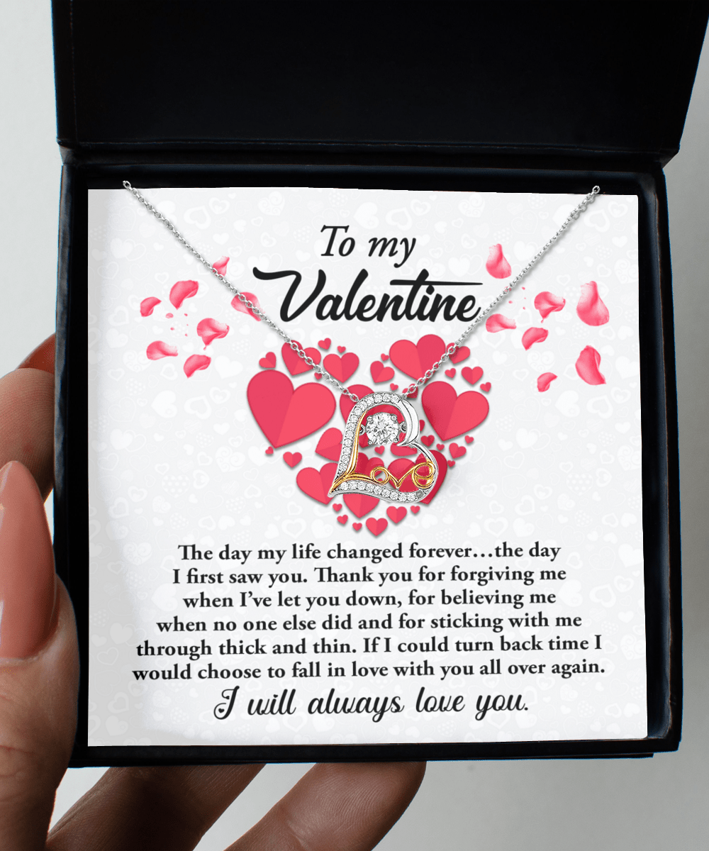 To My Valentine I Will Always Love You | Love Dancing Necklace - keepsaken