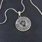 To Our Son Lions Head Circle Pendant Necklace From Us - keepsaken
