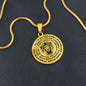 To Our Son Lions Head Circle Pendant Necklace From Us - keepsaken
