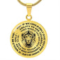 To Our Son Lions Head Circle Pendant Necklace From Us - keepsaken