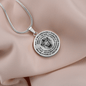 To Our Son Lions Head Circle Pendant Necklace From Us - keepsaken