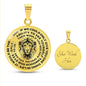To Our Son Lions Head Circle Pendant Necklace From Us - keepsaken