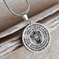 To Our Son Lions Head Circle Pendant Necklace From Us - keepsaken