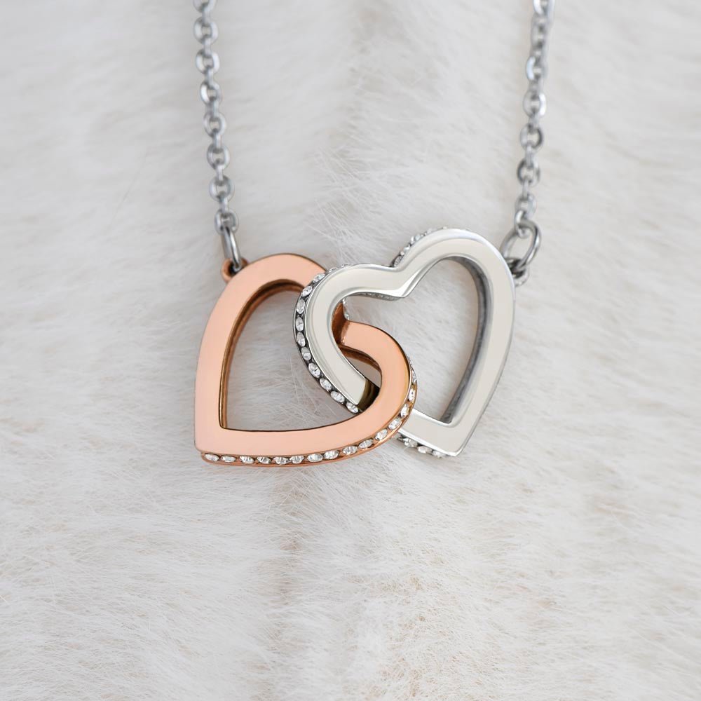 Unbiological Sister Interlocking Hearts Necklace, Gift, Best Friend Necklace, Soul Sister, Bridesmaid Gift, BFF - keepsaken