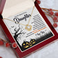 To My Beautiful Daughter Sweet Little Pumpkin | Love Knot Necklace