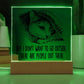 I Don't Want To Go Outside There Are People Out There Square Acrylic Plaque, Cat Lovers Decor