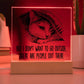 I Don't Want To Go Outside There Are People Out There Square Acrylic Plaque, Cat Lovers Decor