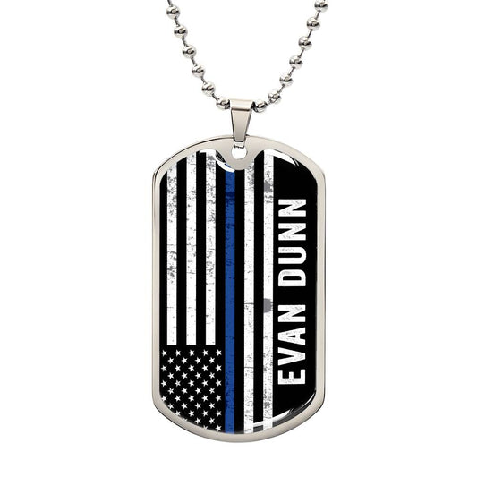 Custom Evan Dunn TBL Dog tag Necklace - keepsaken