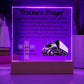 Truckers Prayer Square Acrylic, Truck Driver's Prayer, Truck Driver Gift, Long Haul Driver Gift, Over The Road Driver Gift - keepsaken