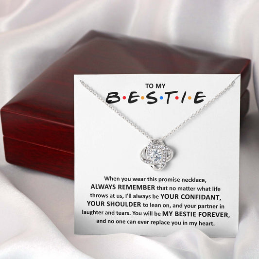 Bestie Promise Necklace, My Bestie Forever, BFF Gift - keepsaken
