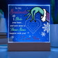 Christmas Soulmate, Tom My Soulmate Square Acrylic Plaque, Christmas Gift For Someone Special - keepsaken