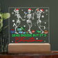 Dead Inside But It's Christmas Square Acrylic Plaque, Christmas Themed Decor - keepsaken