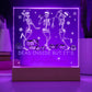 Dead Inside But It's Christmas Square Acrylic Plaque, Christmas Themed Decor - keepsaken
