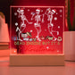Dead Inside But It's Christmas Square Acrylic Plaque, Christmas Themed Decor - keepsaken
