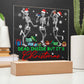 Dead Inside But It's Christmas Square Acrylic Plaque, Christmas Themed Decor - keepsaken