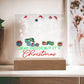 Dead Inside But It's Christmas Square Acrylic Plaque, Christmas Themed Decor - keepsaken