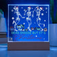 Dead Inside But It's Christmas Square Acrylic Plaque, Christmas Themed Decor - keepsaken