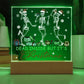 Dead Inside But It's Christmas Square Acrylic Plaque, Christmas Themed Decor - keepsaken