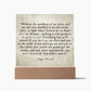 Everything Has To Be Earned Tiger Woods Quote Square Acrylic Plaque, Motivational Decor - keepsaken