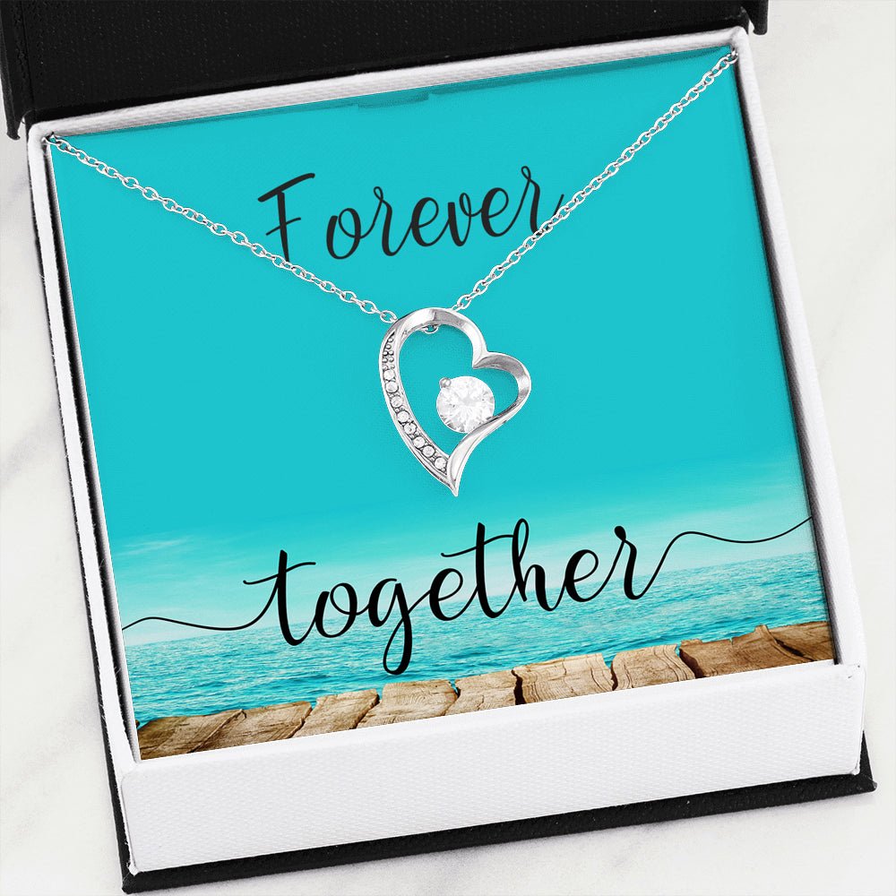 Forever Together Forever Love Heart Necklace - keepsaken