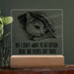 I Don't Want To Go Outside There Are People Out There Square Acrylic Plaque, Cat Lovers Decor - keepsaken