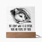 I Don't Want To Go Outside There Are People Out There Square Acrylic Plaque, Cat Lovers Decor - keepsaken