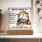 I'd Choose You Couples Halloween Square Acrylic Plaque, Halloween Romantic Decor - keepsaken