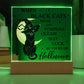 May Luck Be Your On Halloween Square Acrylic Plaque, Halloween Decor - keepsaken