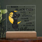 May Luck Be Your On Halloween Square Acrylic Plaque, Halloween Decor - keepsaken