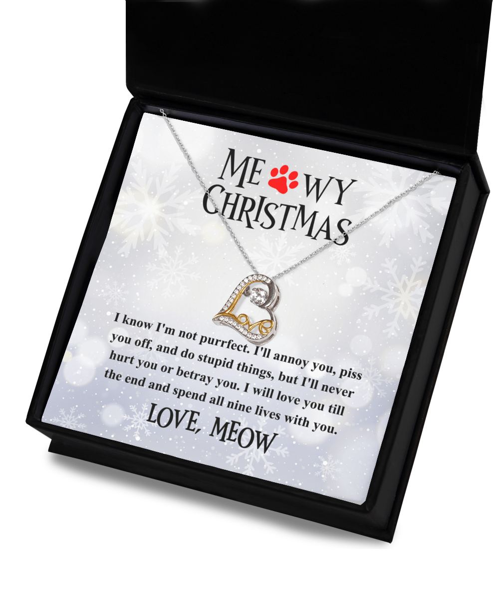 Meowy Christmas Cat Lovers Christmas Gift | Love Dancing Necklace - keepsaken