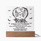 My Dearest Friend We're Simply Meant To Be Halloween Square Acrylic Plaque, Halloween Decor - keepsaken