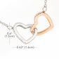 My Favorite Place In All The World Is Next To You Interlocking Hearts Necklace - keepsaken