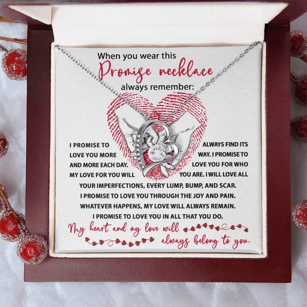 Soulmate Promise Necklace I Promise To Love You | Forever Love Necklace - keepsaken