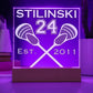 Stiles Stilinski 24 Teen Wolf Beacon Hills Lacrosse Acrylic, Stilinski 24 Square Acrylic Plaque, Est 2011 - keepsaken