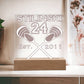 Stiles Stilinski 24 Teen Wolf Beacon Hills Lacrosse Acrylic, Stilinski 24 Square Acrylic Plaque, Est 2011 - keepsaken
