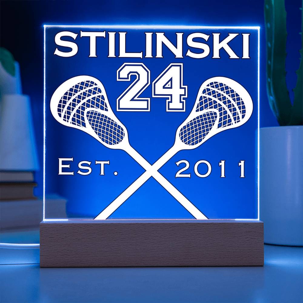 Stiles Stilinski 24 Teen Wolf Beacon Hills Lacrosse Acrylic, Stilinski 24 Square Acrylic Plaque, Est 2011 - keepsaken