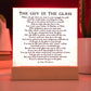 The Guy In The Glass House By Dale Wimbrow Square Acrylic Plaque - keepsaken