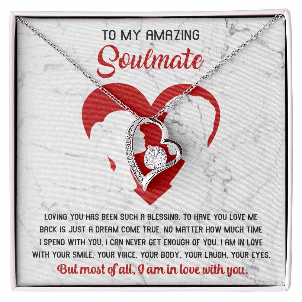 To My Amazing Soulmate Such A Blessing - Forever Love Necklace - keepsaken