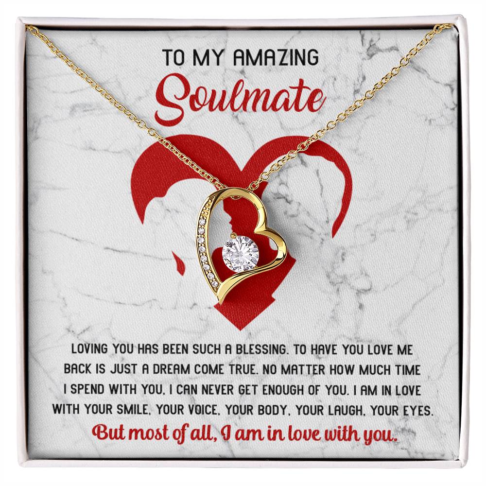 To My Amazing Soulmate Such A Blessing - Forever Love Necklace - keepsaken