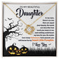 To My Beautiful Daughter Sweet Little Pumpkin | Love Knot Necklace - keepsaken