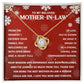 To My Beloved Mother-In-Law Love Knot Pendant Necklace, Gift For Mother-In-Law - keepsaken