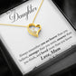 To My Daughter Love Mum Forever Heart Necklace - keepsaken