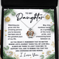 To My Daughter Symbol Of Love | Crown Pendant Necklace - keepsaken