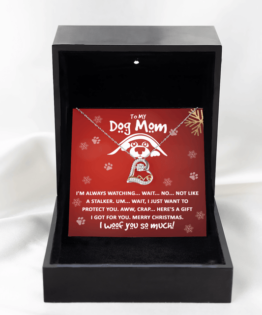 To My Dog Mom I Woof You So Much | Love Dancing Necklace - keepsaken