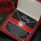 To My Fire Wife Love Knot Necklace From Fireman Husband, Firefighters Wife Gift, Thin Red Line - keepsaken