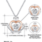 To My Granddaughter Love You More Than You'll Ever Know | Crown Pendant Necklace - keepsaken