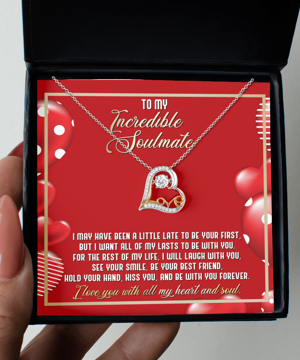 To My Incredible Soulmate Forever Yours | Love Dancing Necklace - keepsaken