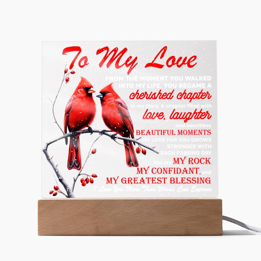 To My Love My Greatest Blessing Love Knot Necklace, Christmas Gift For Her - keepsaken