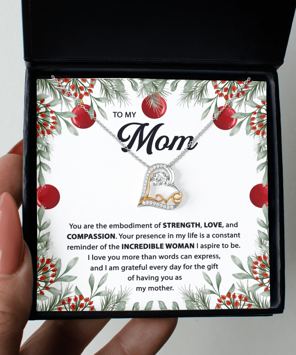 To My Mom Incredible Woman Dancing Love Necklace, Gift For Mom - keepsaken